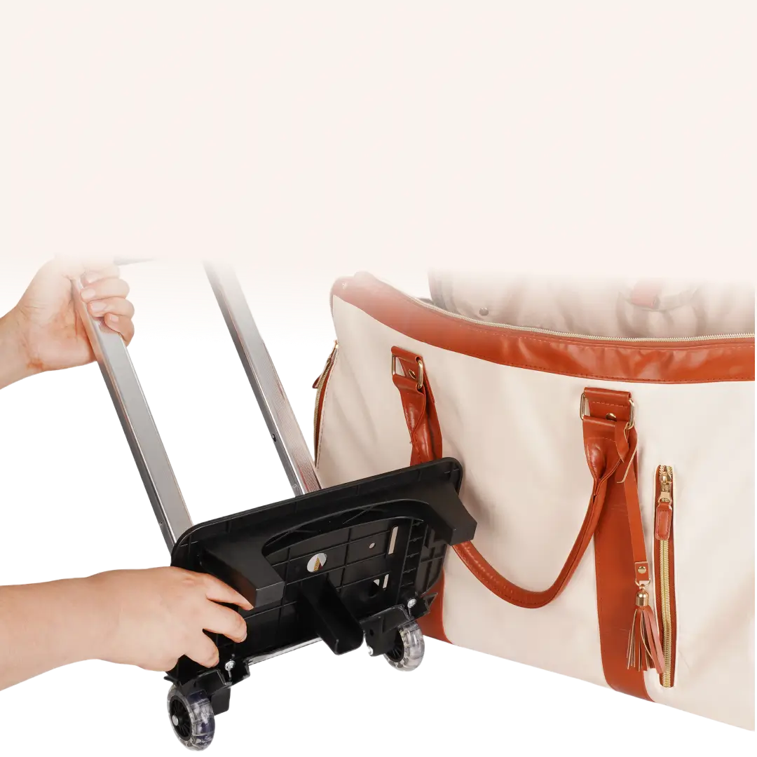Detachable Luxze wheel system and telescopic handle